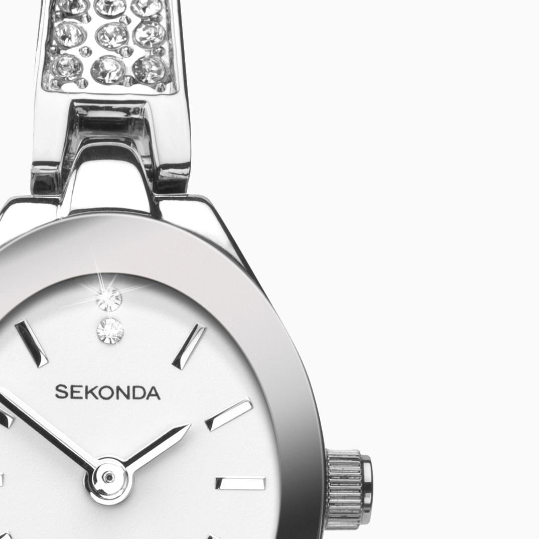 Sekonda Ladies Watch | Silver Case & Alloy Bracelet With White Dial | 2871