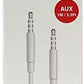 Advanced Accessories Fusion Audio Aux Cable 3.5mm-White MRM01855