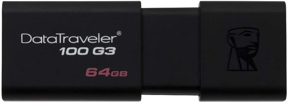 Kingston DataTraveler 100 G3 USB 3.0 Flash Drive- 64 GB