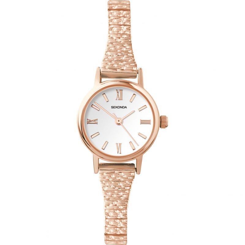 Sekonda Rose Gold Plated Expander Bracelet Ladies Watch 2870