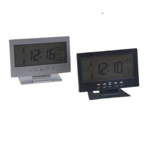 Kadio Digital Voice control LCD Clock with Temperature Day/Date Display DS-8082 Available Multiple Colour