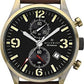 Accurist Mens Brown Leather Strap Chronograph Watch With Date Display 7023