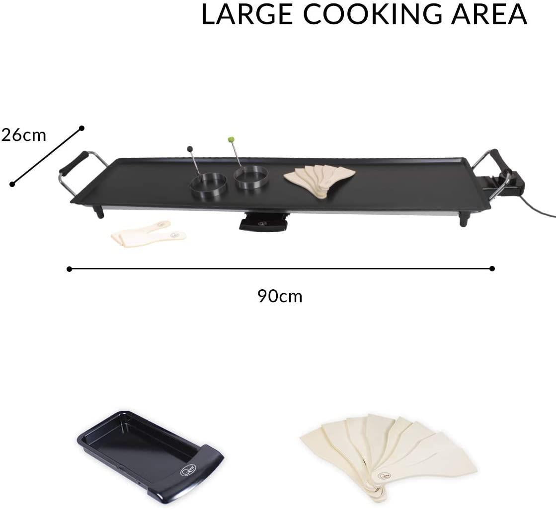 Quest Non-Stick Extra Large Electric Teppanyaki Table Top Grill- 35790