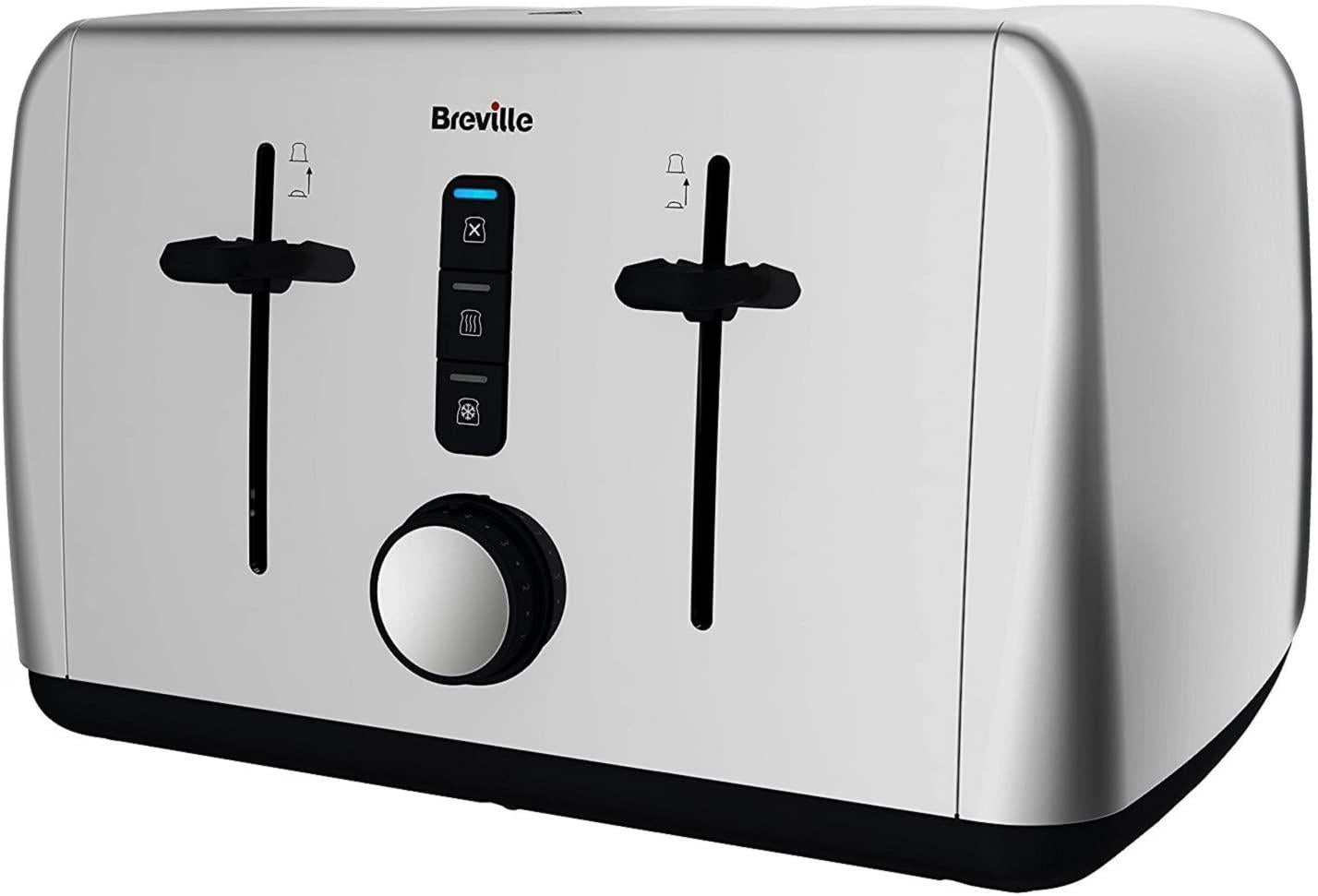 Breville Outline Polished 4 Slice Toaster, Stainless Steel