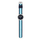 Tikkers Childrens Quartz Stainless Steel Blue & White Stripe Nylon Strap Watch TK0192