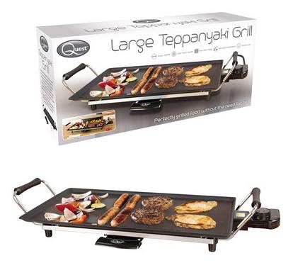 Quest Non-Stick Large Electric Teppanyaki Table Top Grill- 32529