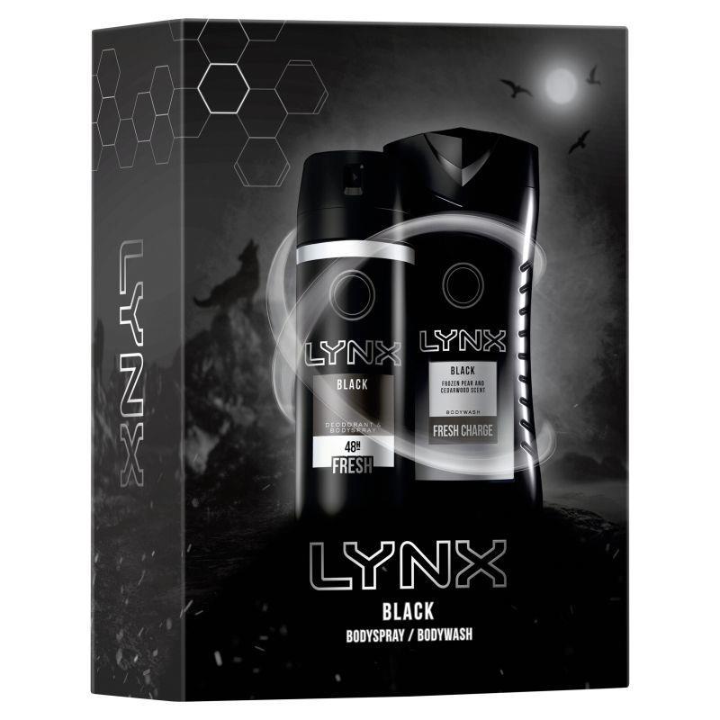 LYNX BLACK DUO SET 2PC (250ML SHOWER GEL & 150ML BODY SPRAY)