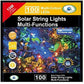Planet Solar 100 LED Garden Solar String Light Multi-Colour Fairy Outdoor 10m