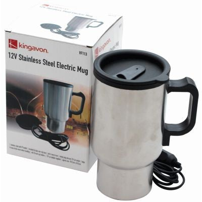 Kingavon 12v Stainless Steel Electric Mug