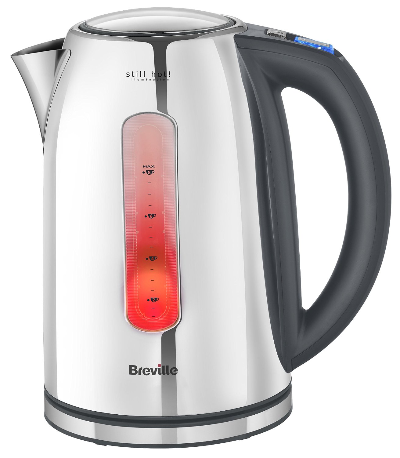 Breville VKJ846 Stainless Steel Kettle with Still Hot Illumination,(Refurbished)