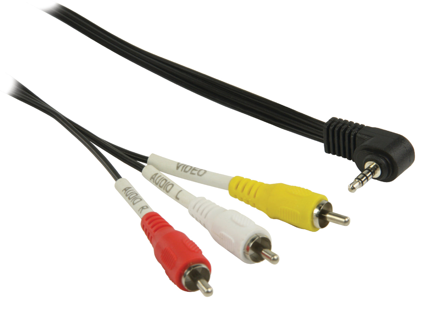 Composite Video Cable 3.5 mm Male - 3x RCA Male 1.00 m Black