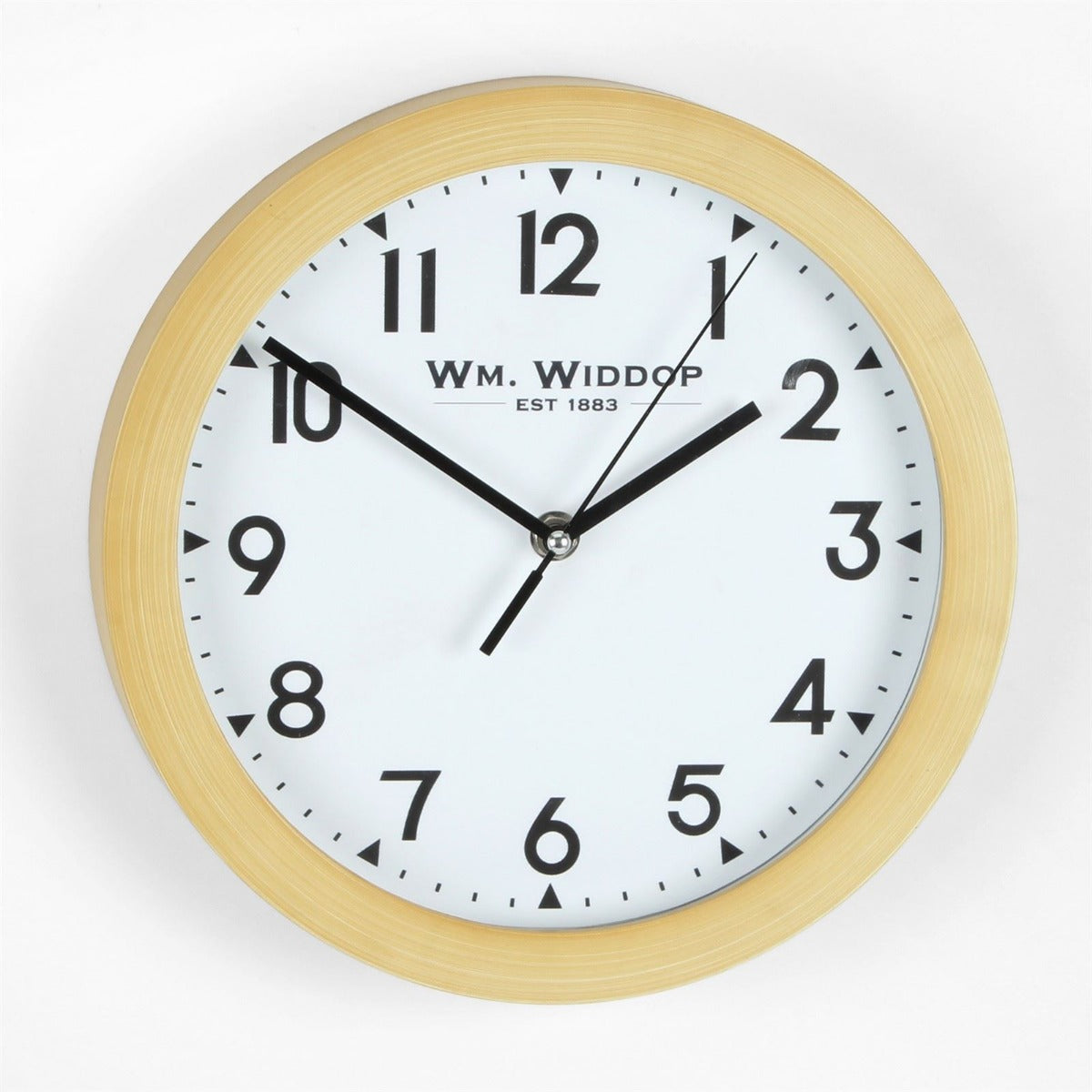 W7890 WIDDOP 25CM WALL CLOCK WOOD EFFECT