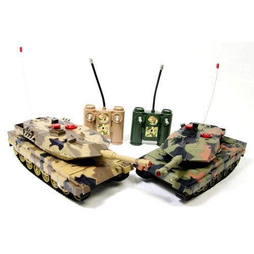 Flashing Infrared Remote control Battle Tank 2 Set